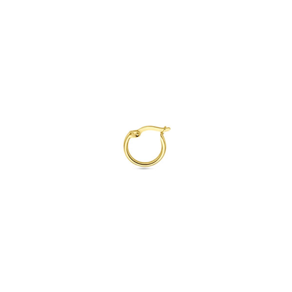 oorring 12 mm per stuk 14K geelgoud - Afbeelding 3