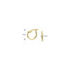 oorring 12 mm per stuk 14K geelgoud - Afbeelding 4