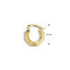oorring lapide per stuk 14K geelgoud - Afbeelding 2