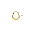 oorring lapide per stuk 14K geelgoud - Afbeelding 2