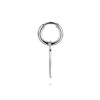 oorring per stuk 13 mm zilver gerhodineerd - Afbeelding 3