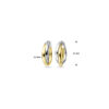 oorringen 1 micron zilver verguld (geel/rhodium) - Afbeelding 4