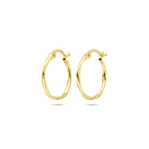 oorringen 20 mm 14K geelgoud