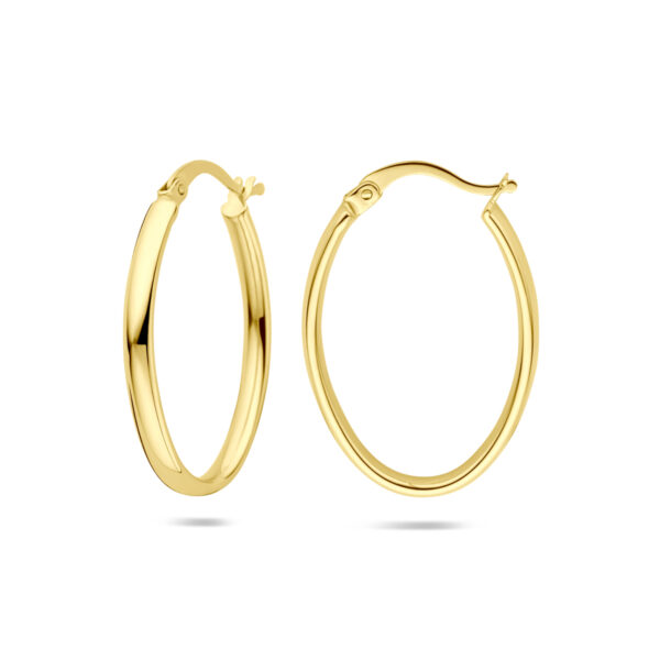 oorringen 27 mm 14K geelgoud - Afbeelding 3