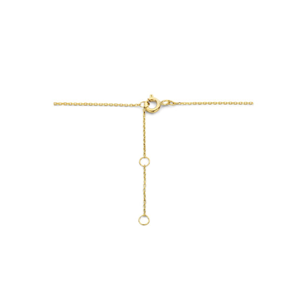 9k collier klaver 40 - 42 - 44 cm 9K geel kleurig - Afbeelding 3