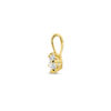 9k hanger zirkonia 9 mm 9K geel kleurig - Afbeelding 3