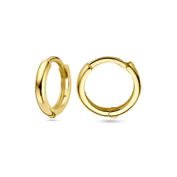 9k klapoorringen 11 mm 9K geel kleurig - Afbeelding 3