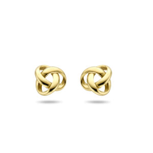 9k oorknoppen 5 mm knoop 9K geel kleurig