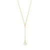Y-collier parel 14K geelgoud