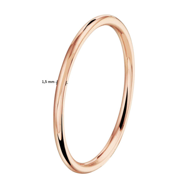 aanschuifring 14K roségoud - Afbeelding 3