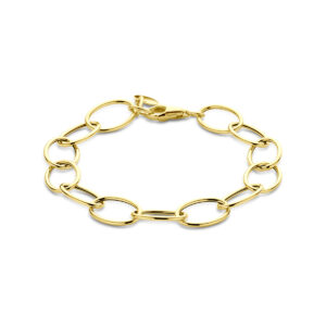 armband 10 mm 19 cm 14K geelgoud
