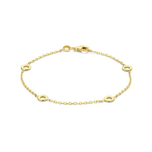armband 19 cm 14K geelgoud