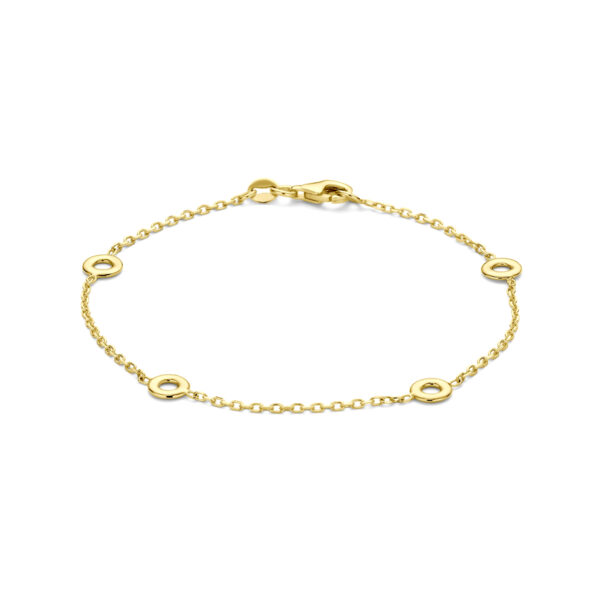 armband 19 cm 14K geelgoud