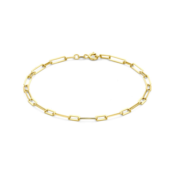 armband 3 mm 19 cm 14K geelgoud