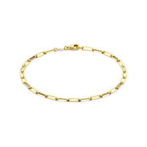armband 3 mm 19 cm 14K geelgoud