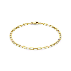 armband 3 mm 19 cm 14K geelgoud