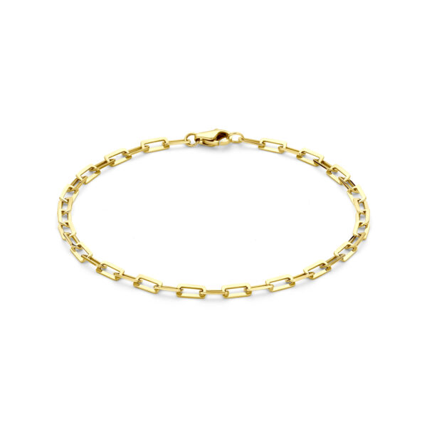armband 3 mm 19 cm 14K geelgoud