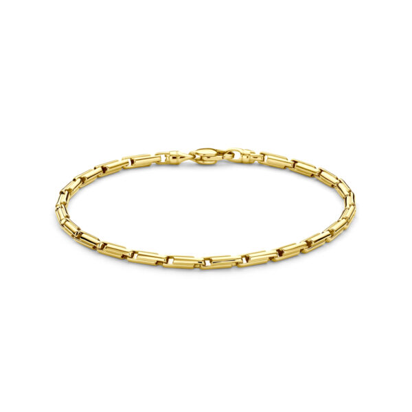 armband 3 mm 21 cm 14K geelgoud