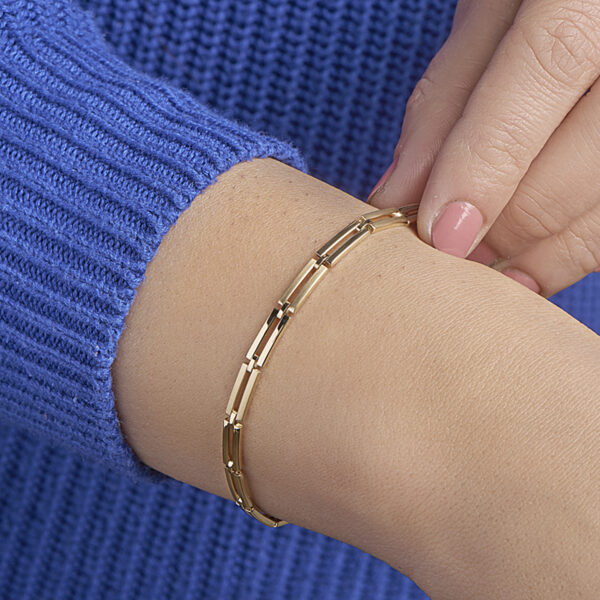 armband 4,0 mm 20 cm 14K geelgoud - Afbeelding 2