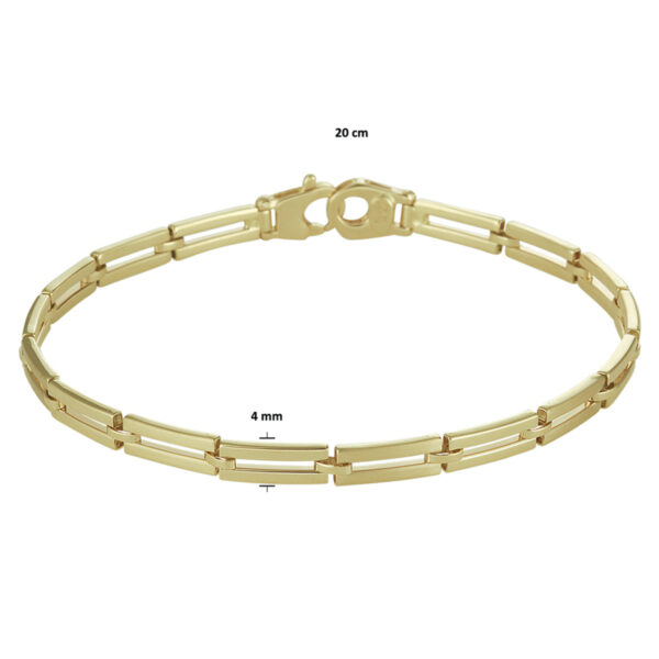 armband 4,0 mm 20 cm 14K geelgoud - Afbeelding 3