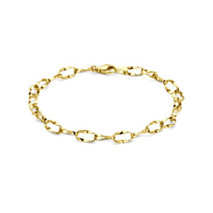 armband 5 mm 19 cm 14K geelgoud