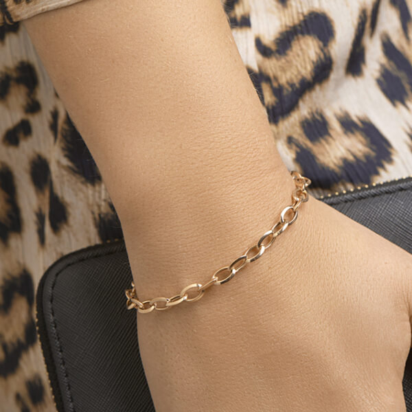 armband anker 5,7 mm 19 cm 14K roségoud - Afbeelding 2