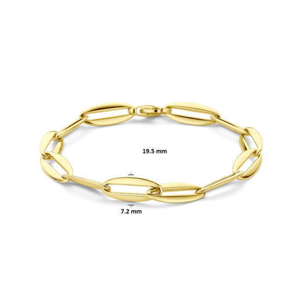 armband anker 7,2 mm 19,5 cm 14K geelgoud - Afbeelding 3