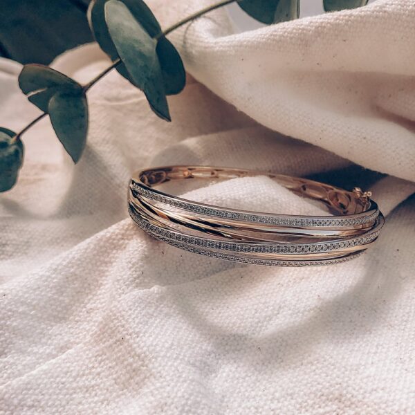 Armband bicolor briljant 1,03 crt. - Afbeelding 2