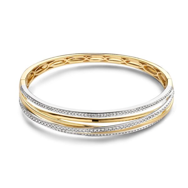 Armband bicolor briljant 1,03 crt.