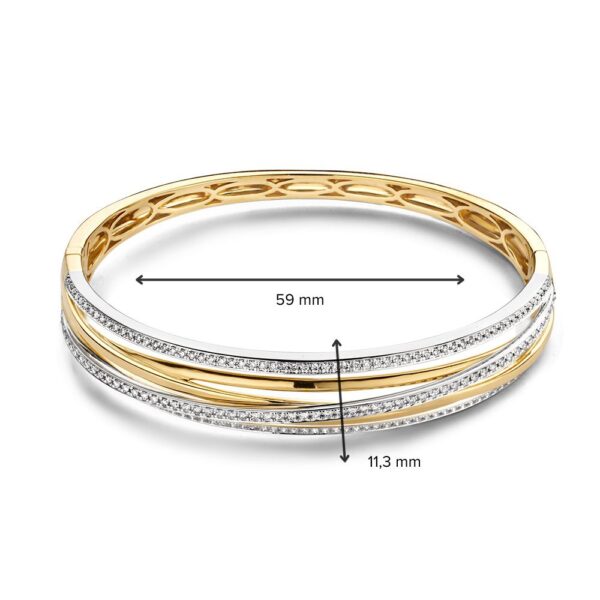 Armband bicolor briljant 1,03 crt. - Afbeelding 3