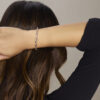 armband closed forever 5,8 mm 19 cm 14K witgoud - Afbeelding 2