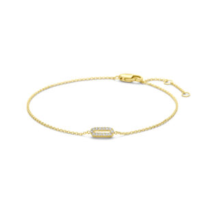 armband diamant 0.05ct h si 15,5 - 17 - 18 cm 14K geelgoud