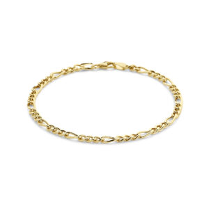 armband figaro 3,7 mm 19,5 cm 14K geelgoud