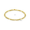 armband figaro 4,5 mm 19 cm 14K geelgoud - Afbeelding 3