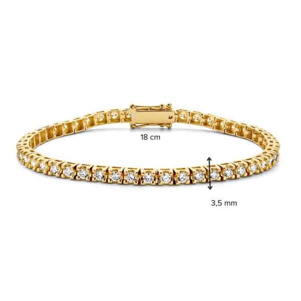 Armband geelgoud briljant 3.00 crt. - Afbeelding 5