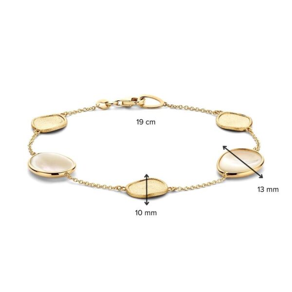 Armband geelgoud parelmoer - Afbeelding 3