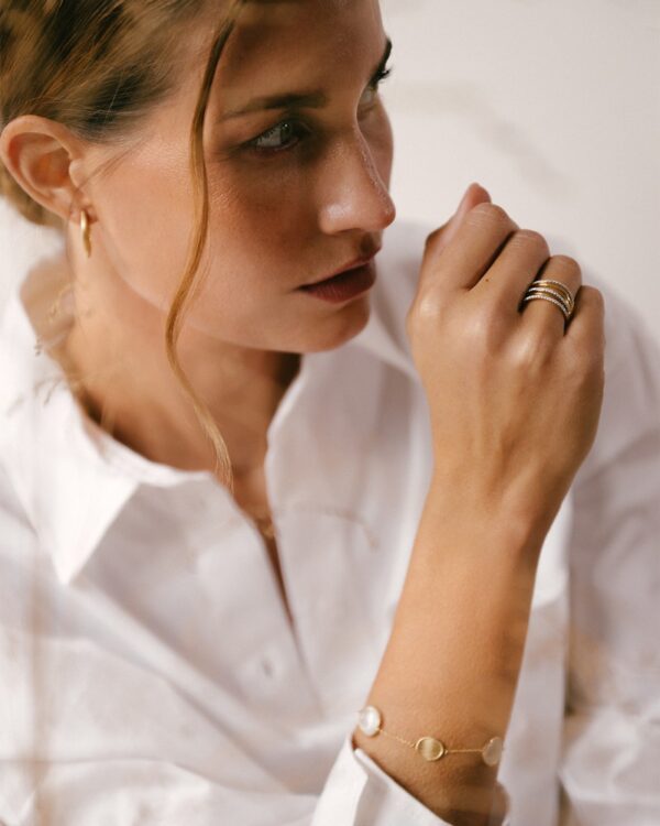 Armband geelgoud parelmoer - Afbeelding 2