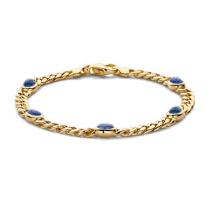 Armband geelgoud saffier