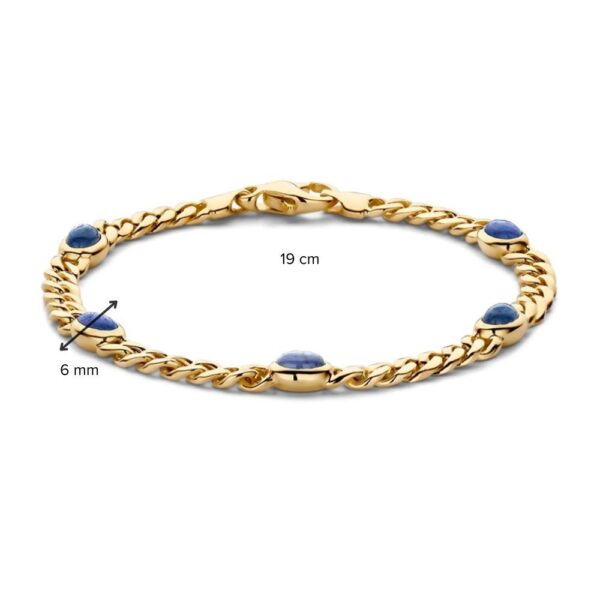 Armband geelgoud saffier - Afbeelding 2