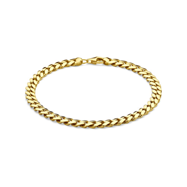 armband gourmette 5,7 mm 22 cm 14K geelgoud