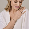 armband hartjes 16 - 18 cm 14K geelgoud - Afbeelding 2