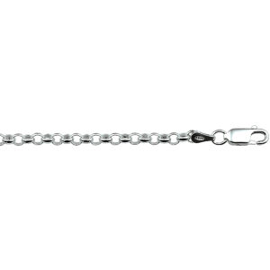 armband jasseron 3,6 mm 15 cm zilver gerhodineerd
