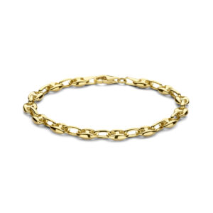 armband koffieboon 5,8 mm 18 cm 14K geelgoud