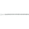 armband koord massief 5,5 mm 19 cm zilver gerhodineerd - Afbeelding 2