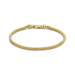 armband popcorn 3,0 mm 19 cm 14K geelgoud
