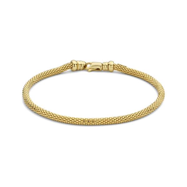 armband popcorn 3,0 mm 19 cm 14K geelgoud