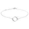 armband rondje 0,8 mm 16,5 - 17,5 - 18,5 cm 14K witgoud