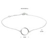 armband rondje 0,8 mm 16,5 - 17,5 - 18,5 cm 14K witgoud - Afbeelding 2