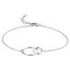 armband rondjes 16 + 2,5 cm zilver gerhodineerd - Afbeelding 4