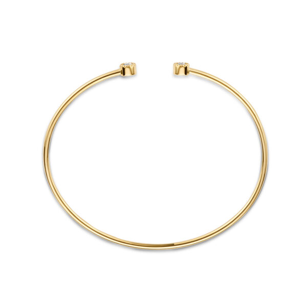 armband spang 0.19ct h si 14K geelgoud - Afbeelding 4